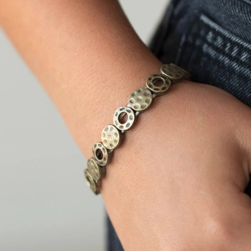 Paparazzi Jewelry - Metro Metalsmith - Brass Bracelet - Vintage